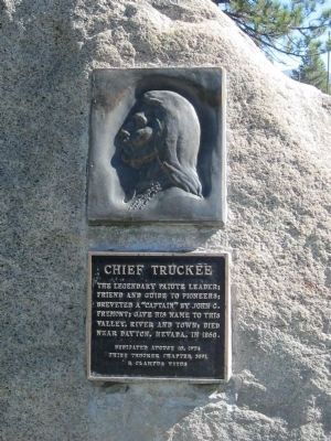Chief Truckee Marker. Click for full size. Chief Truckee Marker image. Click for full size.