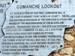 Comanche Lookout Marker image. Click for full size.