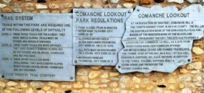 Comanche Lookout Marker image. Click for full size.