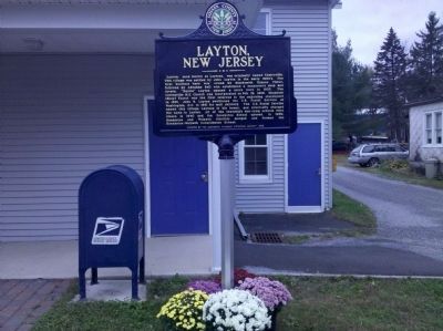 Layton, New Jersey Marker image. Click for full size.