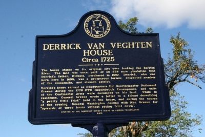 Derrick Van Veghten House Marker image. Click for full size.