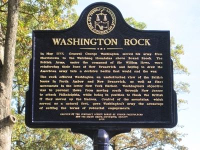 Washington Rock Somerset County Marker image. Click for full size.