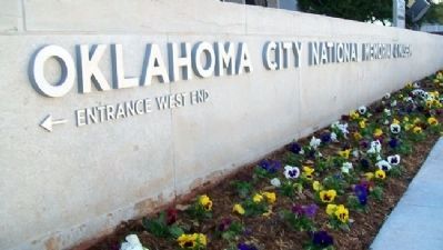 Oklahoma City National Memorial & Museum Sign image. Click for full size.