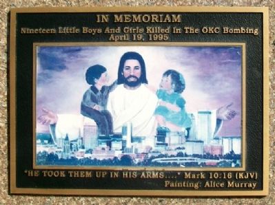 Oklahoma City Bombing Children's Memorial Marker image. Click for full size.