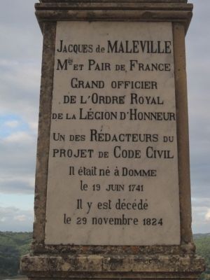 Jacques de Maleville Marker image. Click for full size.