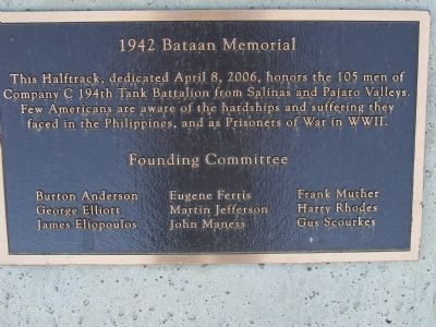 1942 Bataan Memorial image. Click for full size.