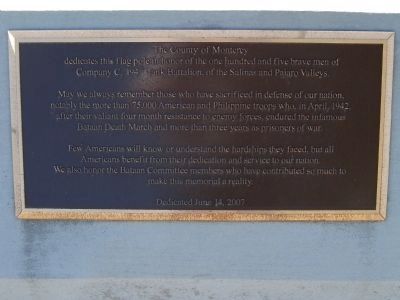Flag Pole Dedication Plaque image. Click for full size.