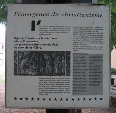 Lmergence du Christianisme Marker image. Click for full size.