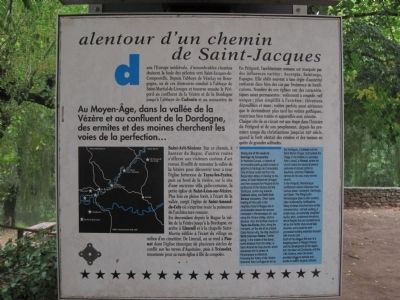 Alentour d’un Chemin de Saint-Jacques plaque image. Click for full size.