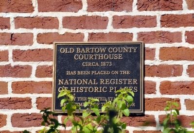 Old Bartow County Courthouse Marker image. Click for full size.