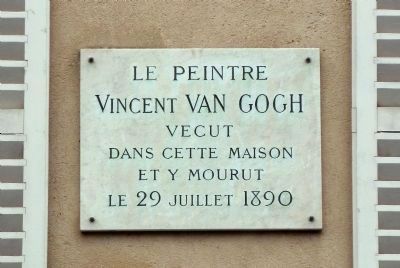 Van Gogh at the Ravoux Inn Marker. Click for full size. Van Gogh at the Ravoux Inn Marker image. Click for full size.