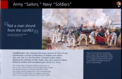 Army "Sailors," Navy "Soldiers" Marker image. Click for full size.