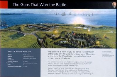 The Guns that Won the Battle Marker image. Click for full size.
