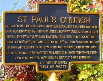 St. Pauls Church Marker image. Click for full size.