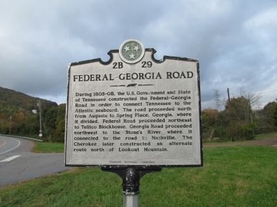 Federal - Georgia Road Marker. Click for full size. Federal - Georgia Road Marker image. Click for full size.