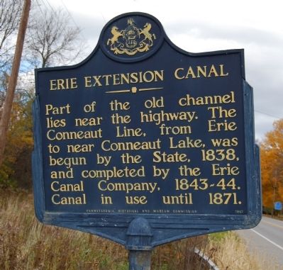 Erie Extension Canal Marker image. Click for full size.