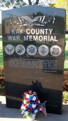 Kay County War Memorial image. Click for full size.
