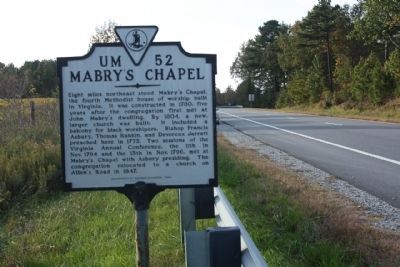 Mabry's Chapel Marker image. Click for full size.