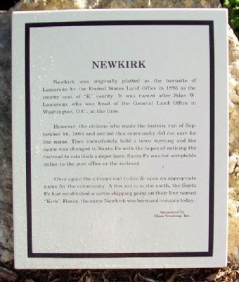 Newkirk Marker. Click for full size. Newkirk Marker image. Click for full size.