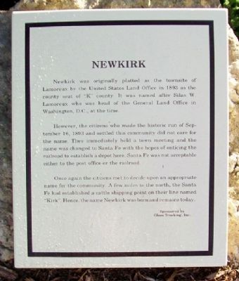 Newkirk Marker image. Click for full size.