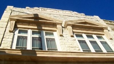 First National Bank Window Detail image. Click for full size.