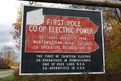 First Pole Co-Op Electric Power image. Click for full size.