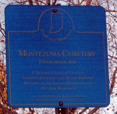 Montezuma Cemetery Marker image. Click for full size.