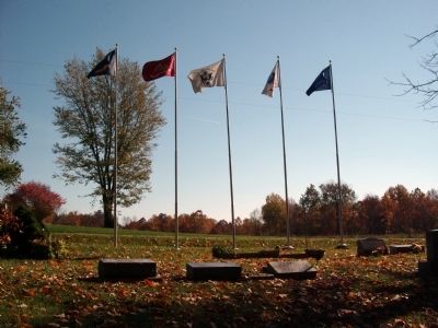 Obverse - - Hixon Cemetery - Flags image. Click for full size.