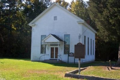 Bethel Methodist Church with Marker image. Click for full size.