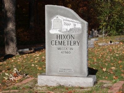 Stone Sign - - Hixon Cemetery. Click for full size. Stone Sign - - Hixon Cemetery image. Click for full size.