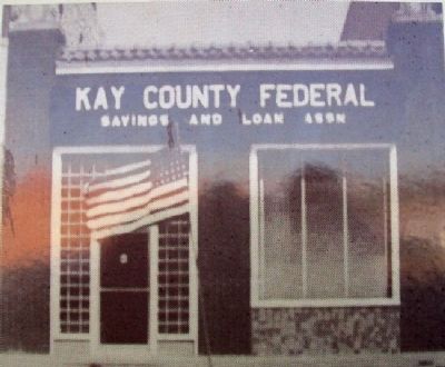 Photo of Kay County Abstract Building on Marker image. Click for full size.