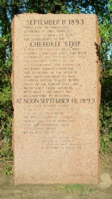 Cherokee Strip (Outlet) Marker image. Click for full size.