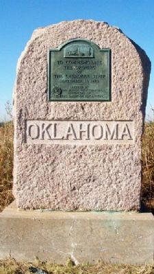 The Cherokee Strip Marker image. Click for full size.
