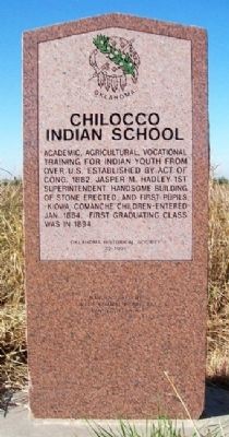 Chilocco Indian School Marker image. Click for full size.
