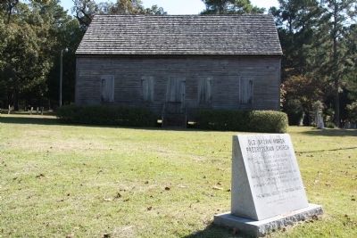 Old Brown Marsh Presbyterian Church and Marker image. Click for full size.