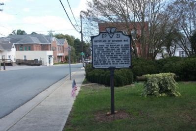 Birthplace of Governor Wise Marker along Front Street image. Click for full size.