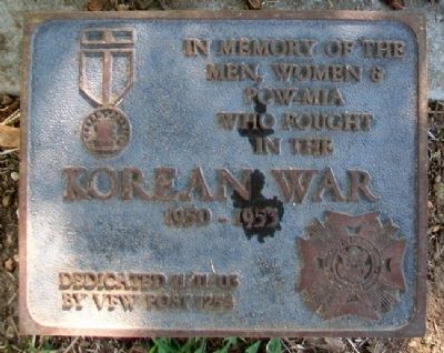 Korean War Liberty Tree Memorial Marker image. Click for full size.