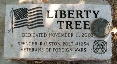 Korean War Liberty Tree Memorial Marker image. Click for full size.