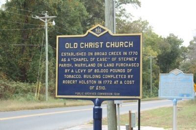 Old Christ Church Marker, new paint scheme image. Click for full size.