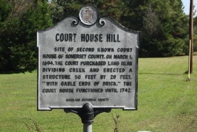 Court House Hill Marker image. Click for full size.