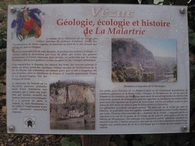 Géologie, écologie et histoire de La Malartrie Marker image. Click for full size.
