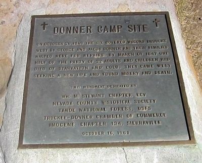 Donner Camp Site Marker image. Click for full size.