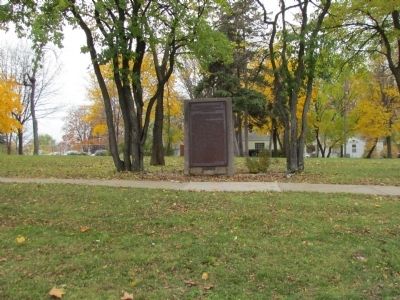 Marker and Wilson Park image. Click for full size.