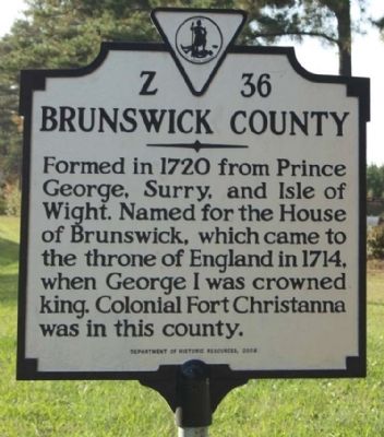 Brunswick County Marker image. Click for full size.