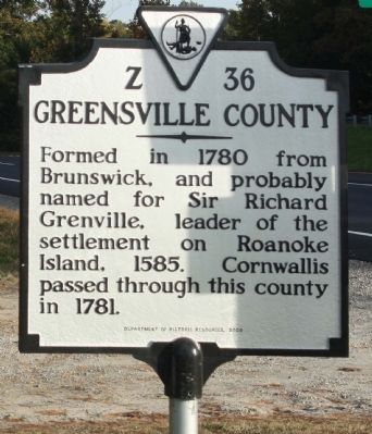 Greensville County Marker image. Click for full size.