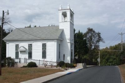 Portsville United Methodist Church and Marker along Dogwood Lane image. Click for full size.