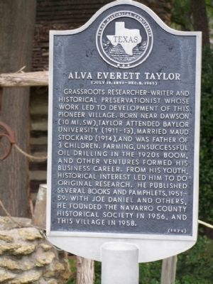 Alva Everett Taylor Marker image. Click for full size.