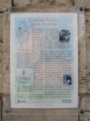 La Porte Brunet Marker image. Click for full size.