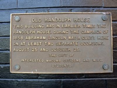 Old Randolph House Marker image. Click for full size.