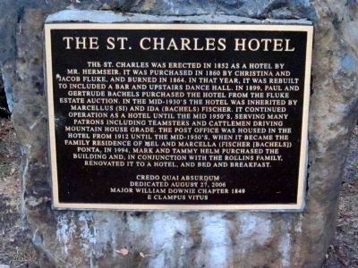 The St. Charles Hotel Marker image. Click for full size.